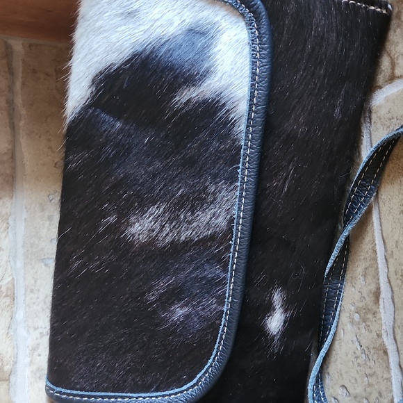 Myra Bag Handbags - Myra  fur and leather crossbody bag with western flare